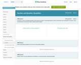 Number and Quantity: Quantities