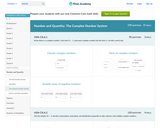 Number and Quantity: The Complex Number System