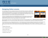 Designing Online Lessons