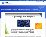 Growing Open Education in Michigan, Oregon, & California
