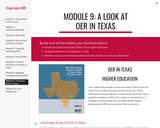 Module 9: A Look at OER in Texas