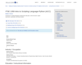 ITSE 1359 Intro to Scripting Language-Python (ACC)