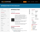 Sample Lecture Notes: Introduction to Psychology (MIT Open Courseware)
