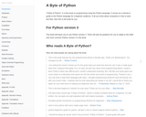 A Byte of Python