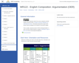 WR 122 - English Composition: Argumentation - OER (Public)