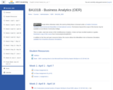 BA 101B - Business Analytics