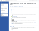 Open Practices for Faculty