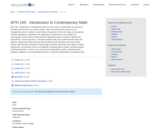 MTH 105 - Introduction to Contemporary Math
