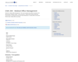 CMA 200 - Medical Office Management