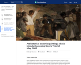 Art historical analysis (painting), a basic introduction using Goya's Third of May, 1808