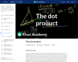 The dot product