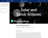 Solar and lunar eclipses