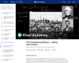 The Gettysburg Address - setting and context