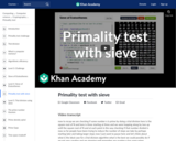 Primality test with sieve