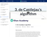 3. De Casteljau's algorithm