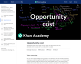 Opportunity cost