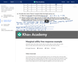 Marginal utility free response example