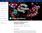 Elemental building blocks of biological molecules