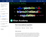 Post-transcriptional regulation