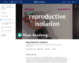 Reproductive isolation