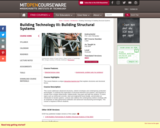 Building Technology III: Building Structural Systems, Fall 2004