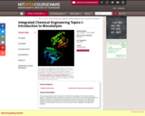 Integrated Chemical Engineering Topics I: Introduction to Biocatalysis, Fall 2004