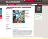 Computing and Data Analysis for Environmental Applications, Fall 2003