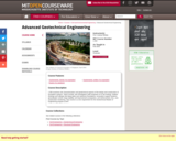 Advanced Geotechnical Engineering, Fall 2003