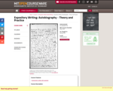 Expository Writing: Autobiography - Theory and Practice, Spring 2001
