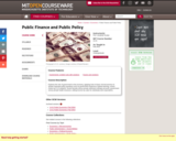 Public Finance and Public Policy, Fall 2010