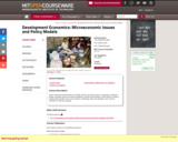 Development Economics: Microeconomic Issues and Policy Models, Fall 2008