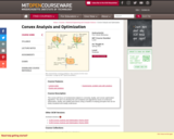 Convex Analysis and Optimization, Spring 2012