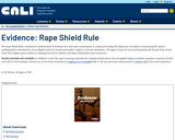 Evidence: Rape Shield Rule