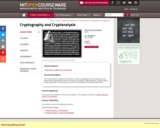 Cryptography and Cryptanalysis, Spring 2005