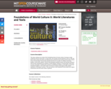 Foundations of World Culture II: World Literatures and Texts, Spring 2012