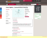 Linear Algebra - Communications Intensive, Spring 2004