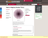 Topics in Algebraic Number Theory, Spring 2010