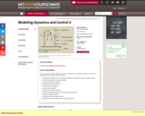 Modeling Dynamics and Control II, Spring 2003