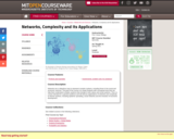 Networks, Complexity and Its Applications, Spring 2011