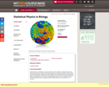 Statistical Physics in Biology, Spring 2011