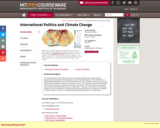International Politics and Climate Change, Fall 2007