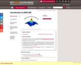 Introduction to MATLAB, Spring 2008
