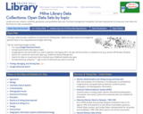 Milne Library Data Collections: Open Data Sets by topic
