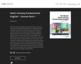 Adult Literacy Fundamental English - Course Pack 1