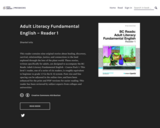 Adult Literacy Fundamental English - Reader 1