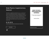Body Physics: Supplementary Material