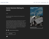 Career Decision Making for Adults