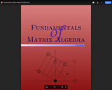 Fundamentals of Matrix Algebra