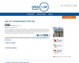Law 101: Fundamentals of the Law