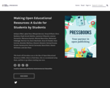 Making Open Educational Resources: A Guide for Students by Students